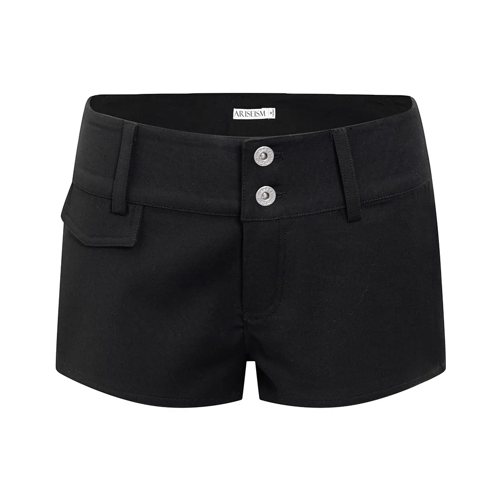 Ariseism Черные Женские Летние Горячие Штаны Женские