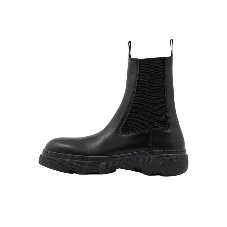 Burberry Short Chelsea Boots Men's Black