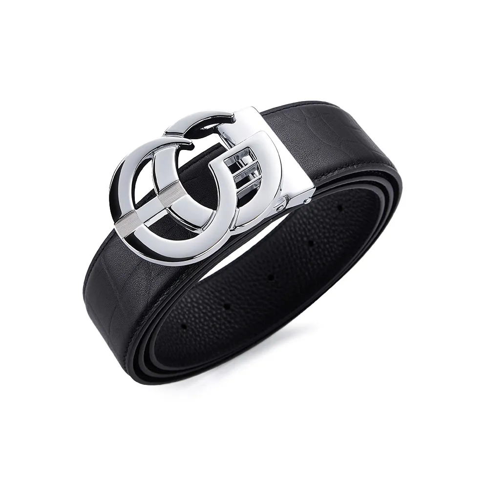 Jeccieziio Ремни из коровьей кожи Мужские металлические золотые серебряные ширина 3,8 см