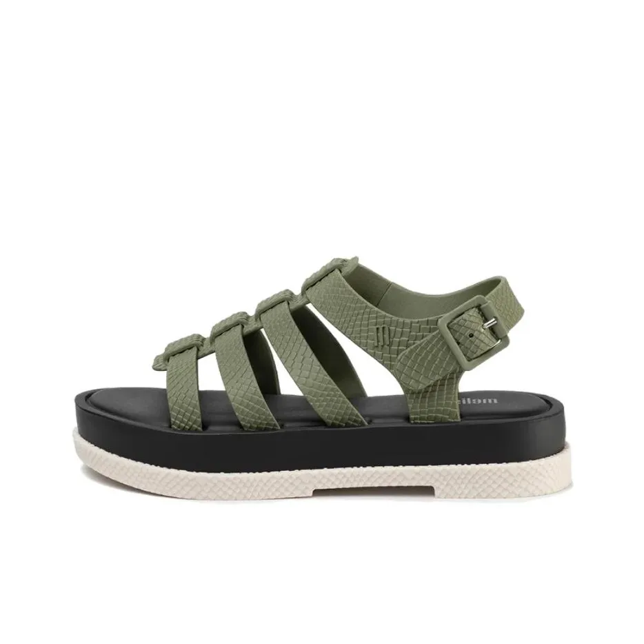 Melissa Flox III Snake AD Римские Сандалии 3 см Женские Зеленые