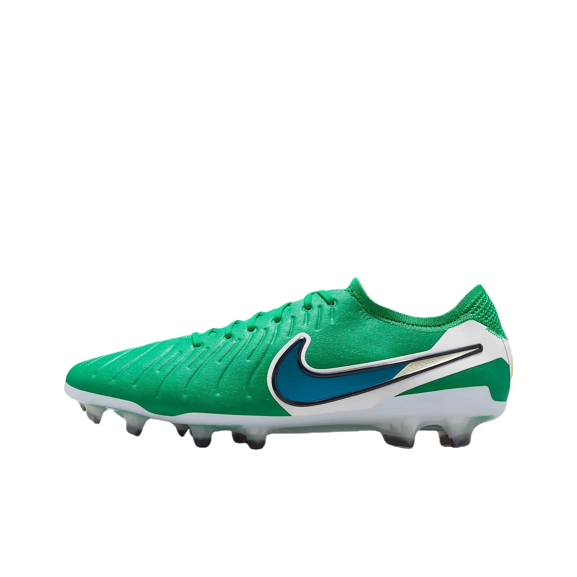 Nike Tiempo Legend 10 Природная трава Устойчивые к абразиву футбольные бутсы Унисекс Зеленый