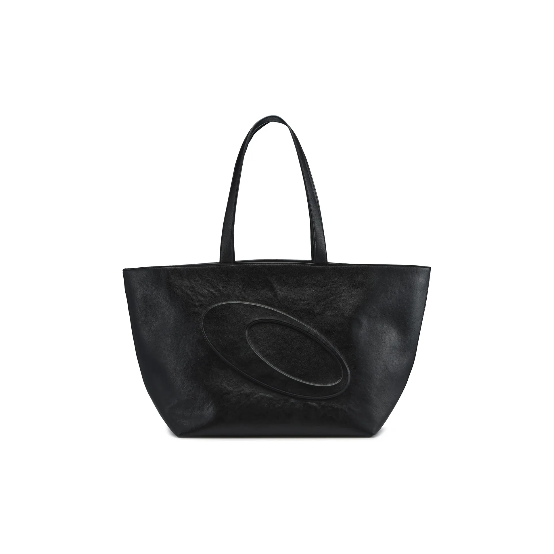 VULCAN STORE ПУ (полиуретан) Сумка-тоут Сумка для покупок Сумка унисекс Черный