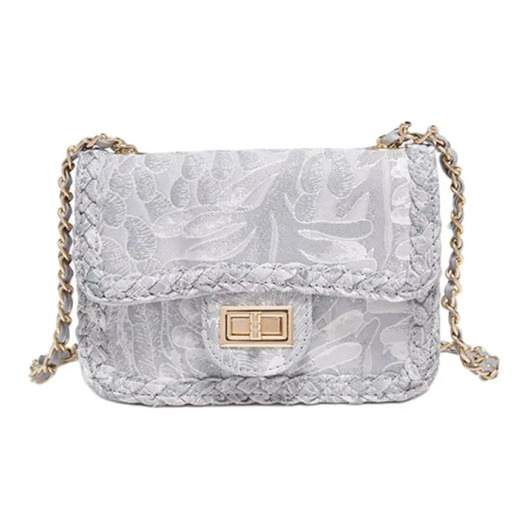 Bullrun Ткань Синтетическая кожа Сумка через плечо Стандартная Женская Серебряный