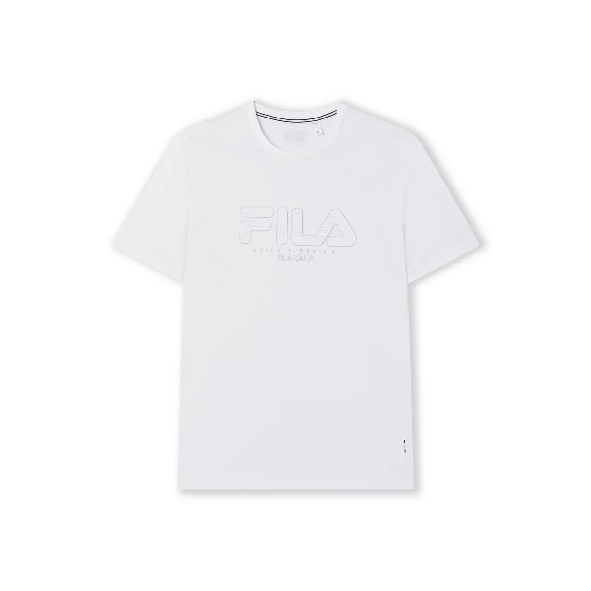 FILA Белая T-рубашка Мужская Стандартная Белая