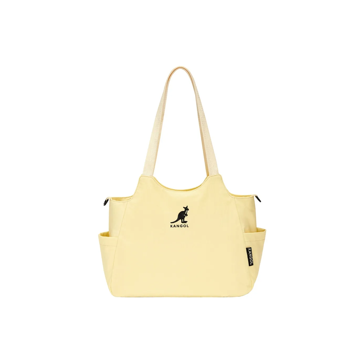 KANGOL Нейлон Сумка-тоут Сумка через плечо Средняя Светло-серый Слоновая кость Персиково-розовый Черный