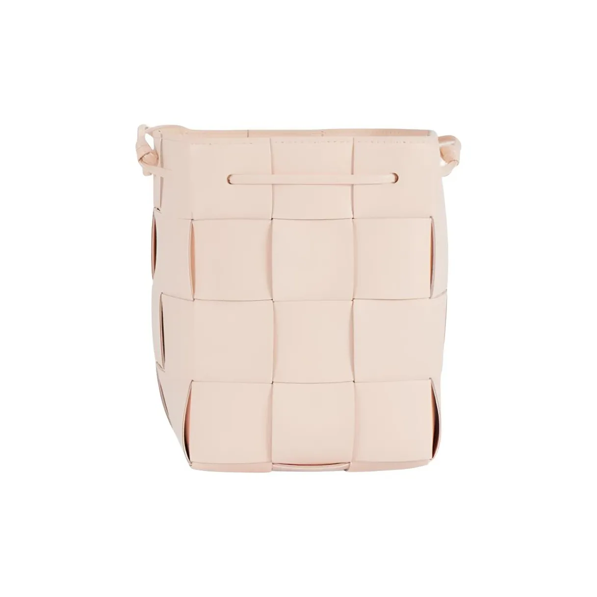 Bottega Veneta CASSETTE Sheepskin Cow Leather Patchwork Bucket Bags Shoulder Bag Crossbody Bag Small Size Women's Pink
