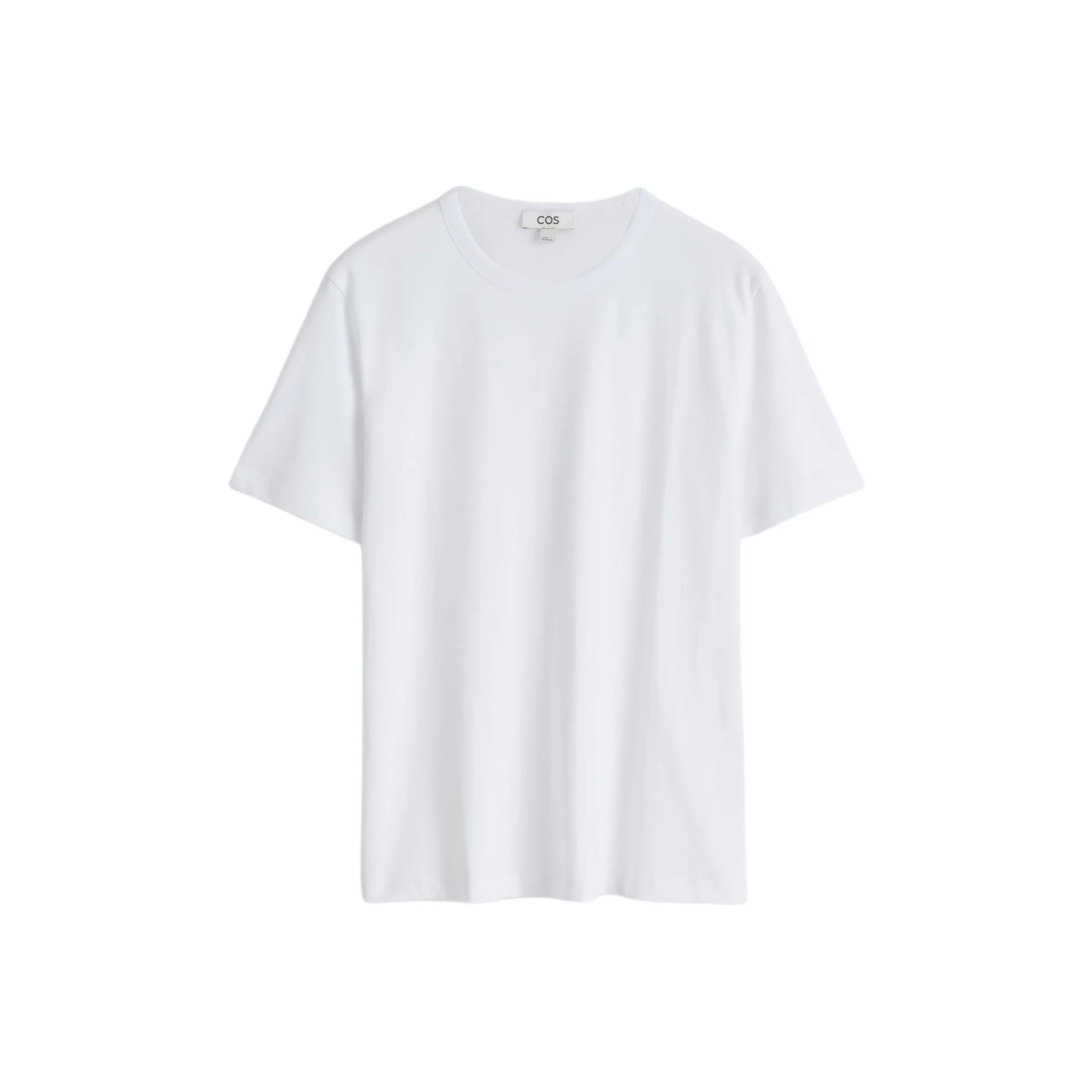 COS Белая Мужская T-Рубашка