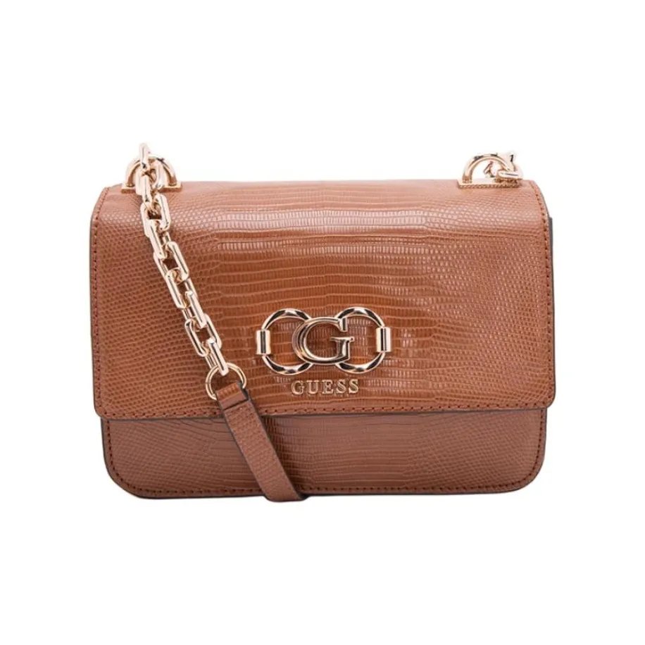 GUESS Сумка через плечо из искусственной кожи женская коричневая