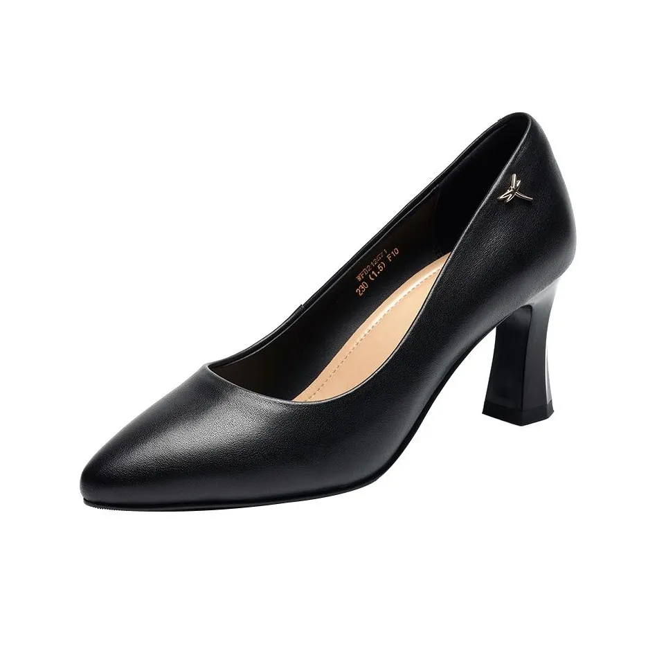 RED DRAGONFLY Грубый каблук Высокие каблуки Женские Черный