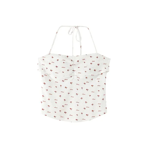 CHUU Красный Цветочный Женские Майки