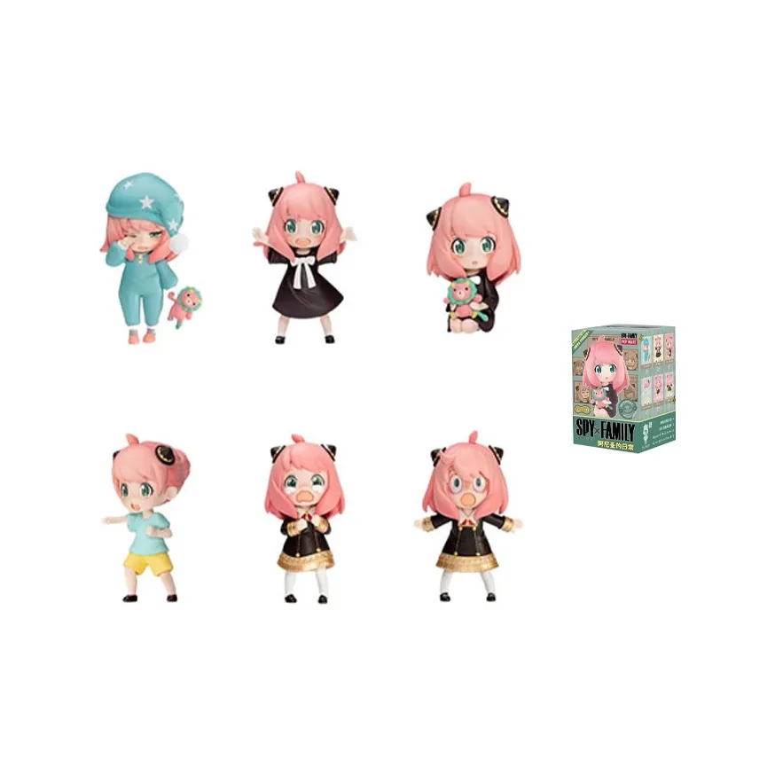 POP MART Anya Forger Spy × Family Anya Blind Box Single Mystery Box Full Box 6 Pack