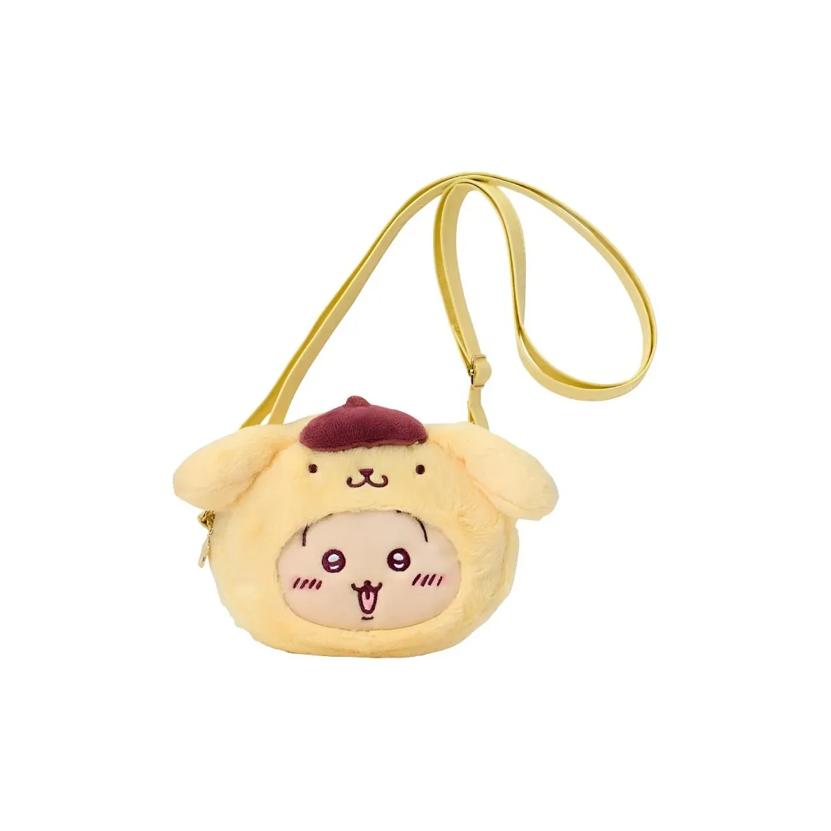 Sanrio Chikawa Collaboration Polyester Shoulder Bag Regular Women's Yellow Санрио Chikawa Collaboration Полиэстер Сумка через плечо Стандартная Женская Желтая