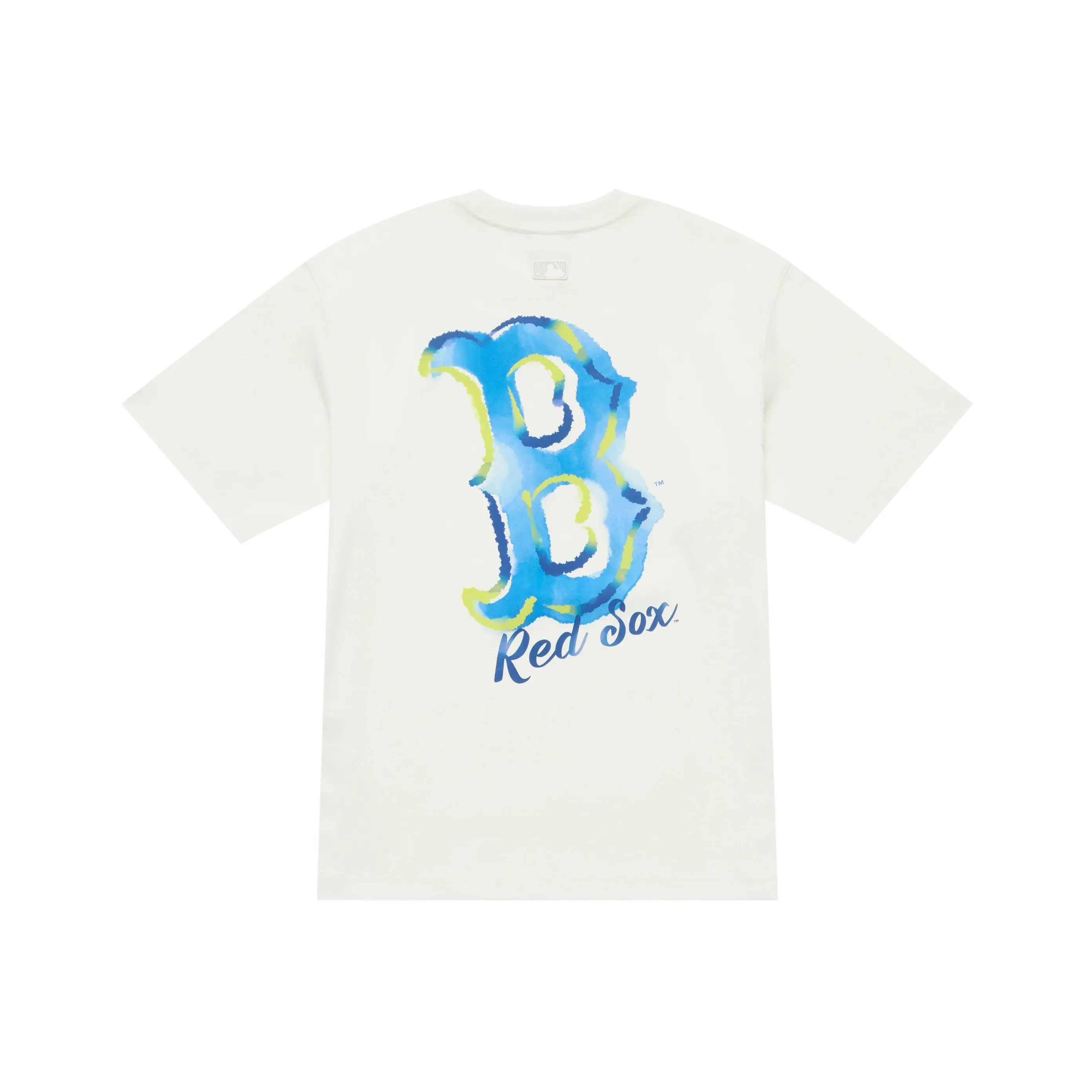 Mlb Base Logo Basic Collection Basic Boston Red Sox FW25 T-Shirt Унисекс Стандарт Айвори Белый