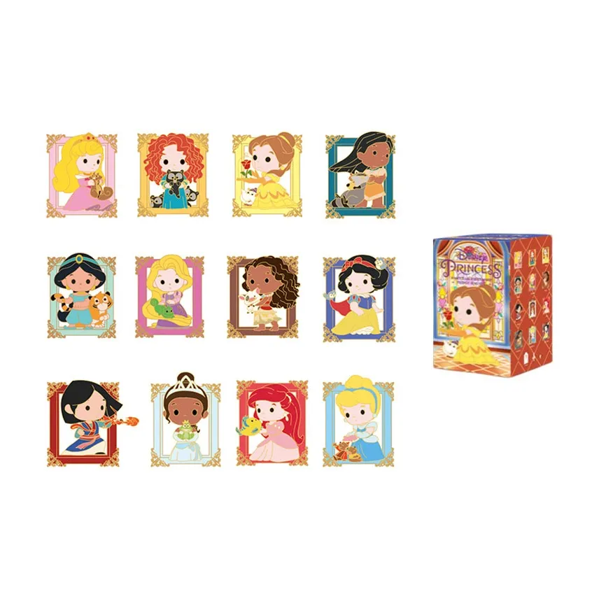 POP MART Коллаборация Edition Диснеевские персонажи Принцесса и Ее друзья Слепая коробка Наклейки для холодильника