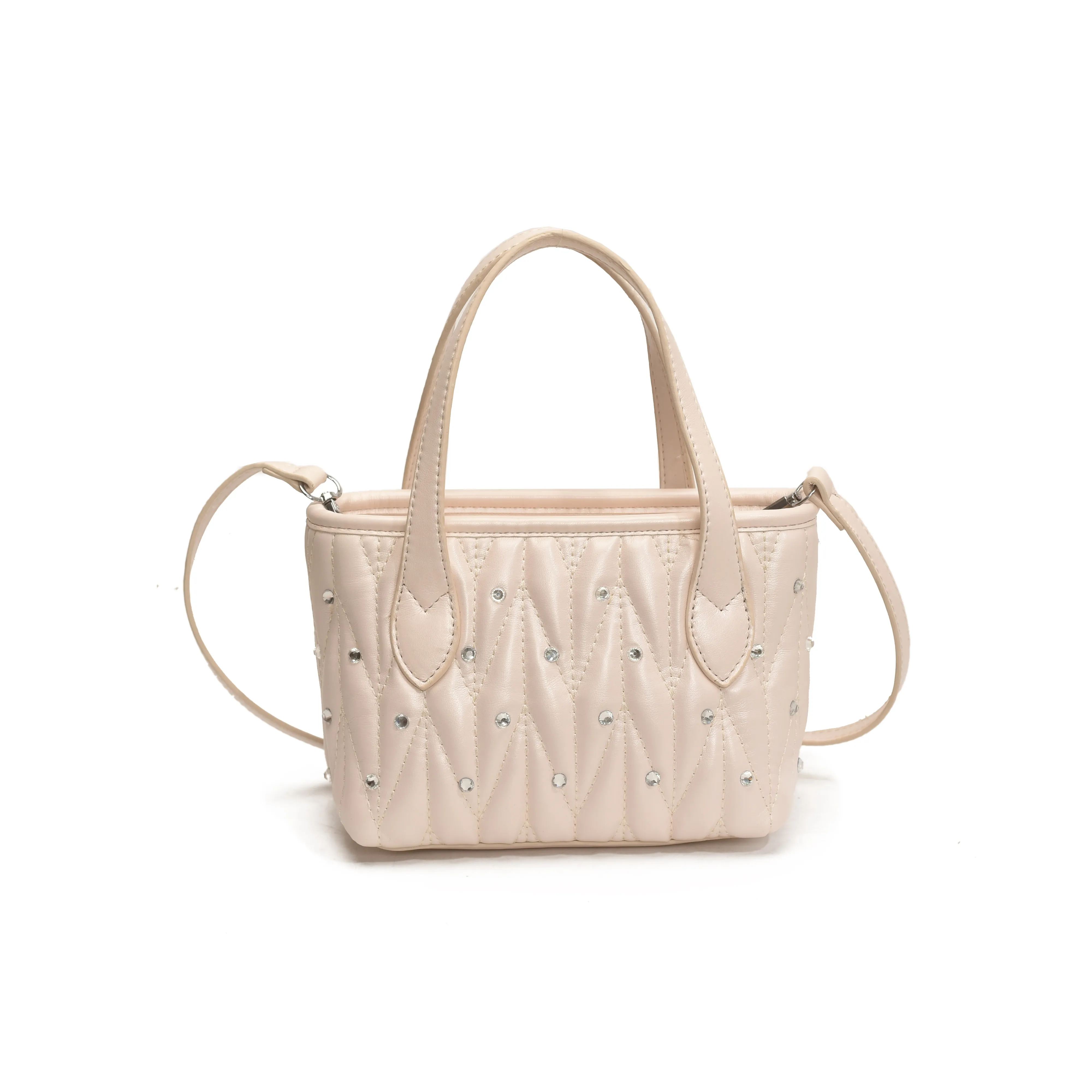 RIVMIND ПУ (полиуретан) Одно плечо Сумка Стандартная Женская Белая Серебряная Черная Розовая