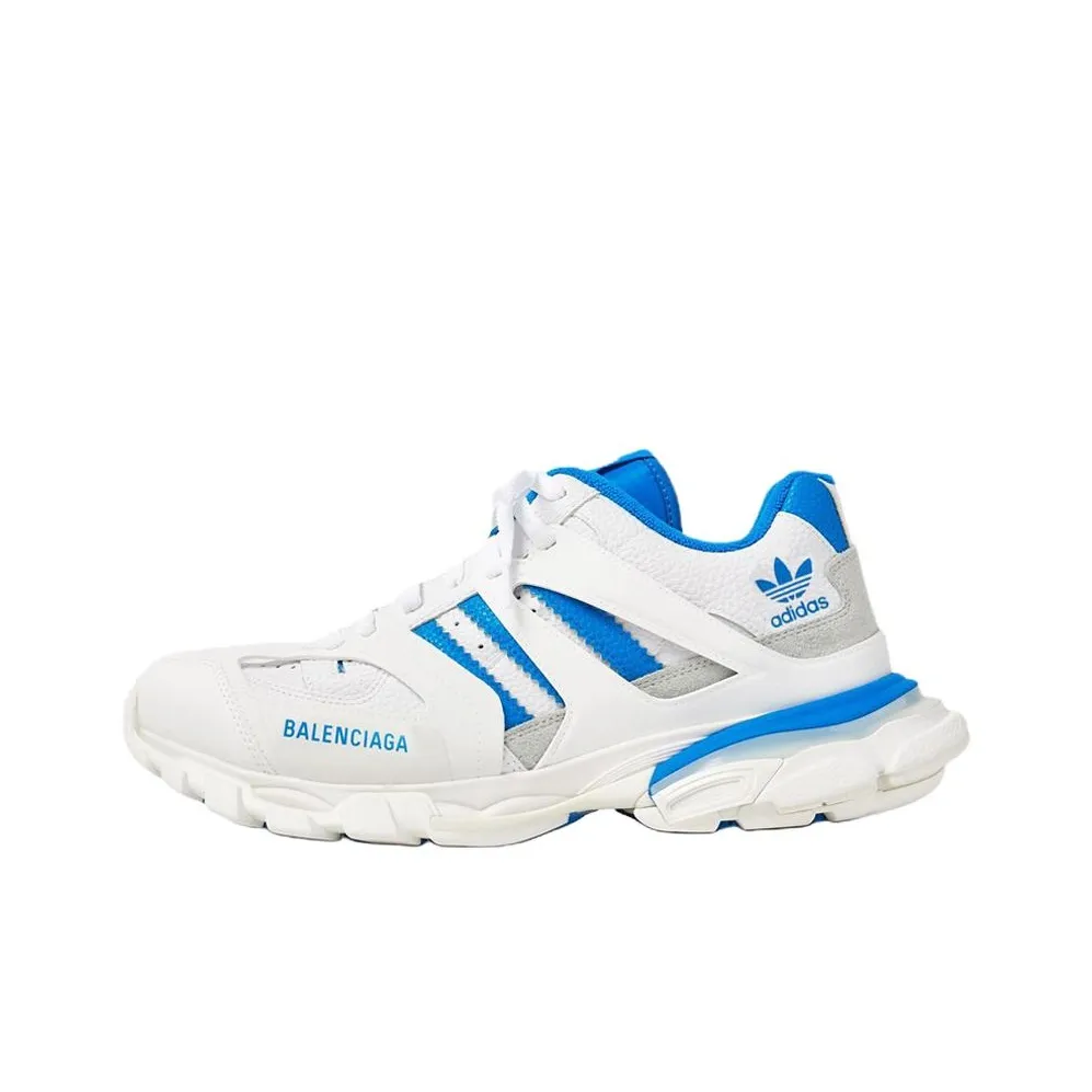 Adidas Originals X Balenciaga Track Forum Low Shoes 'White Blue'