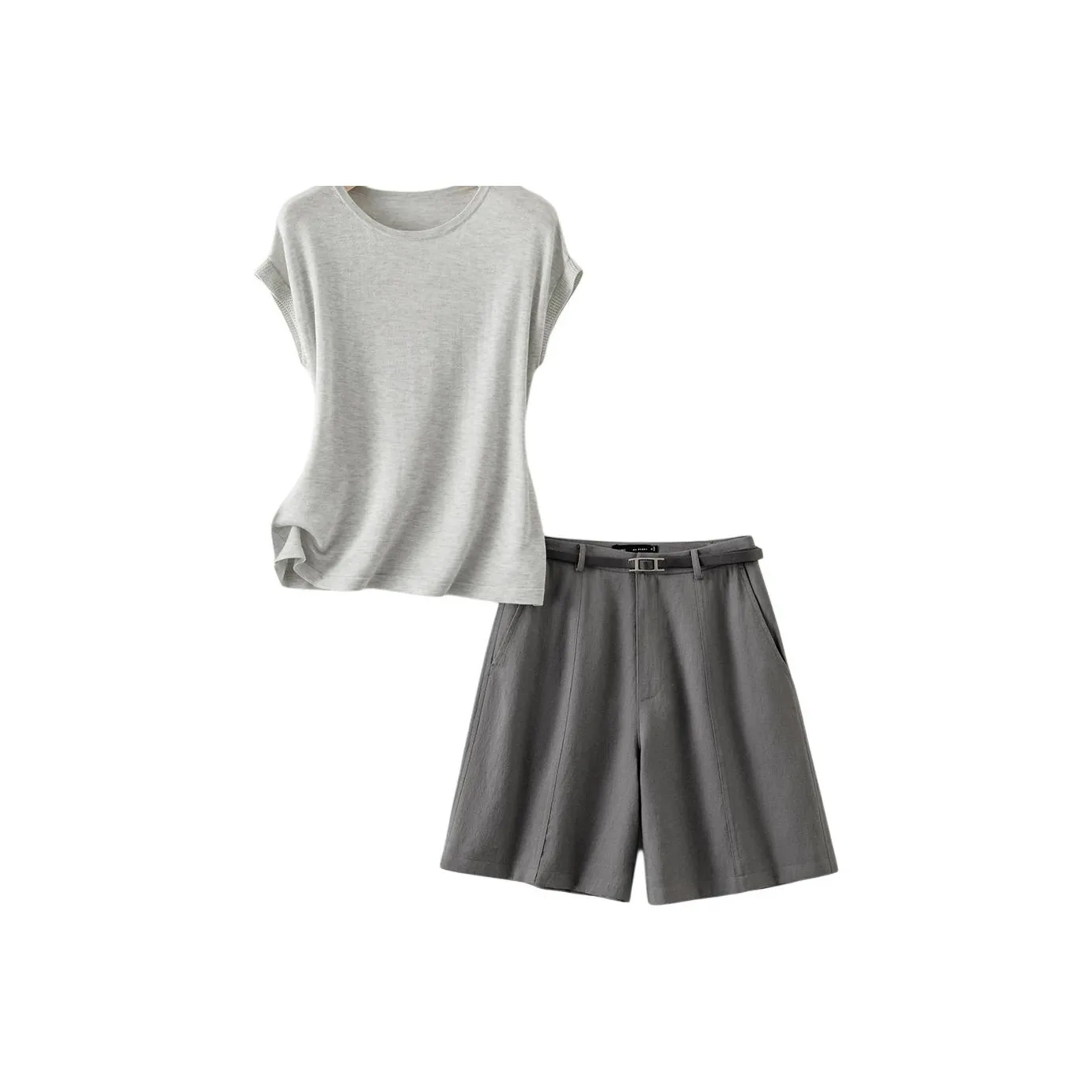 IHIMI Светло-пшеничный серый + Темно-серый Женские Повседневные костюмы