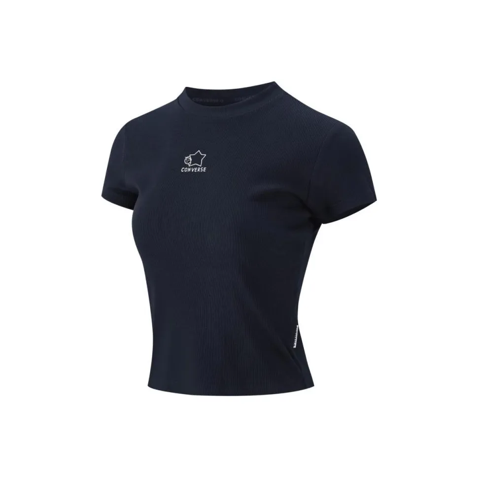 Конверс Темно-синие Женские Футболки