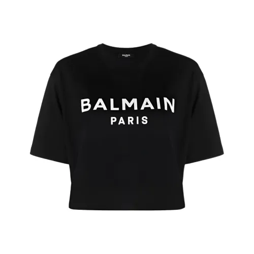 BALMAIN Черный Женские Короткие Топы