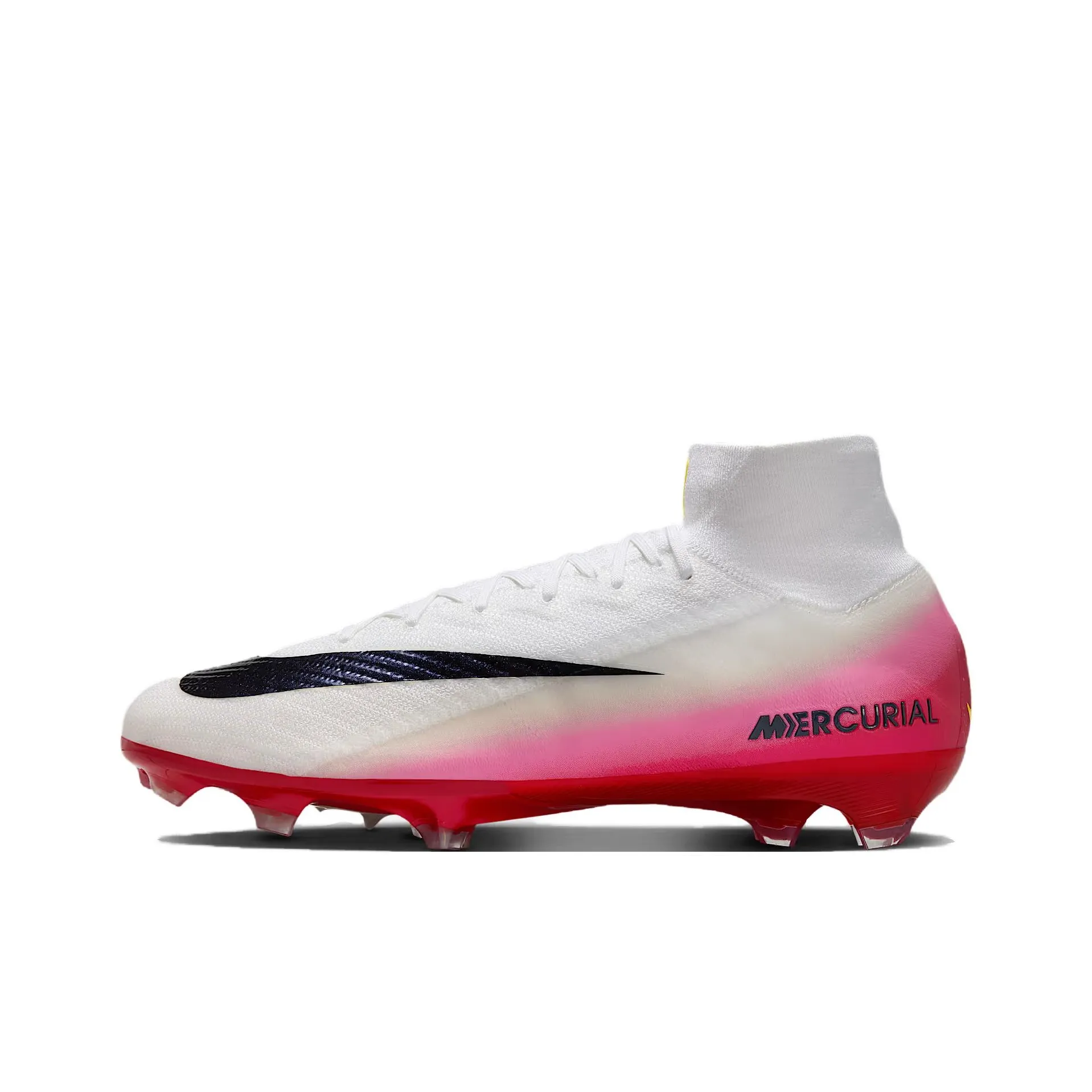 Nike Mercurial Superfly 10 Elite FG Твердый грунт Устойчивые к истиранию Футбольные бутсы Унисекс Белый Красный