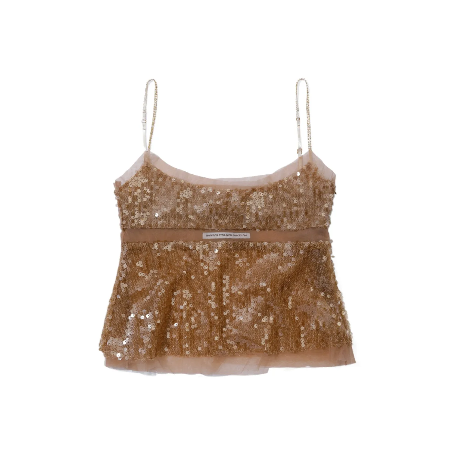 SCULPTOR Топ на бретелях с блестками женский