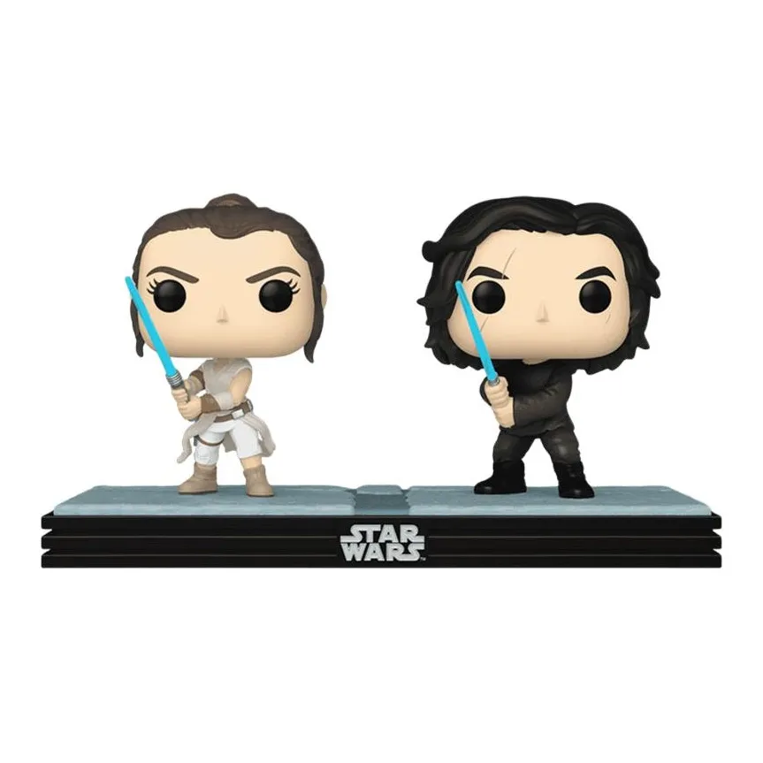 Фигурки Funko Chibi из серии "Звездные Войны" с персонажами Кайло Рен и Рей