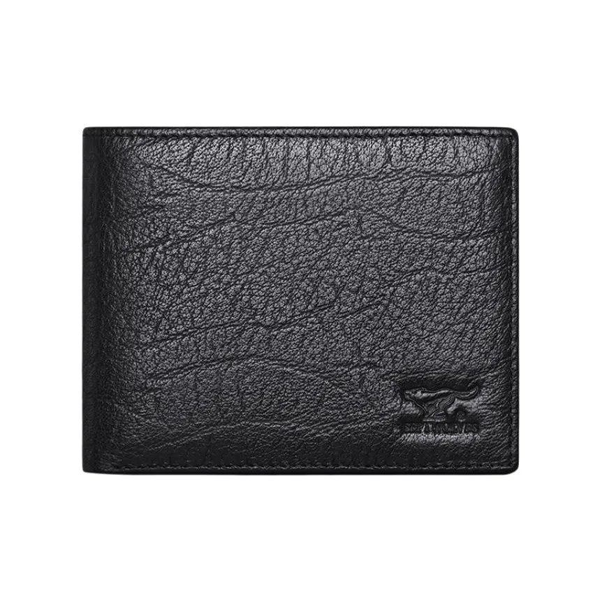 SEPTWOLVES Кошелек из коровьей кожи Мужской Черный