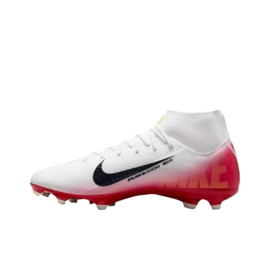 Nike Mercurial Superfly 10 Academy Аbrasion Resistant Футбольные бутсы Унисекс Белый Красный