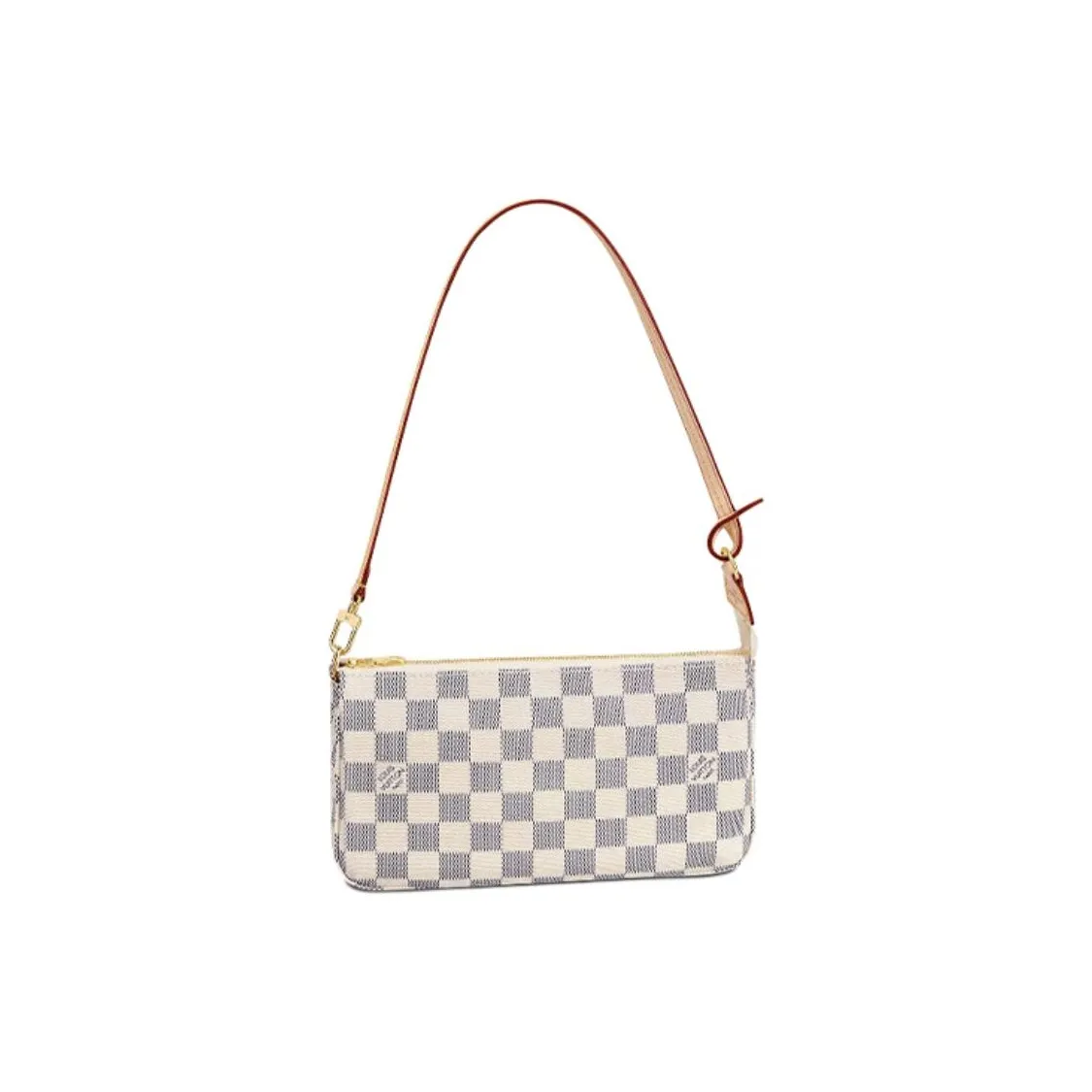 LOUIS VUITTON Damier Azu Canvas Bag, Pochette, Accessory Bag, Shoulder Bag Women's Beige Yellow