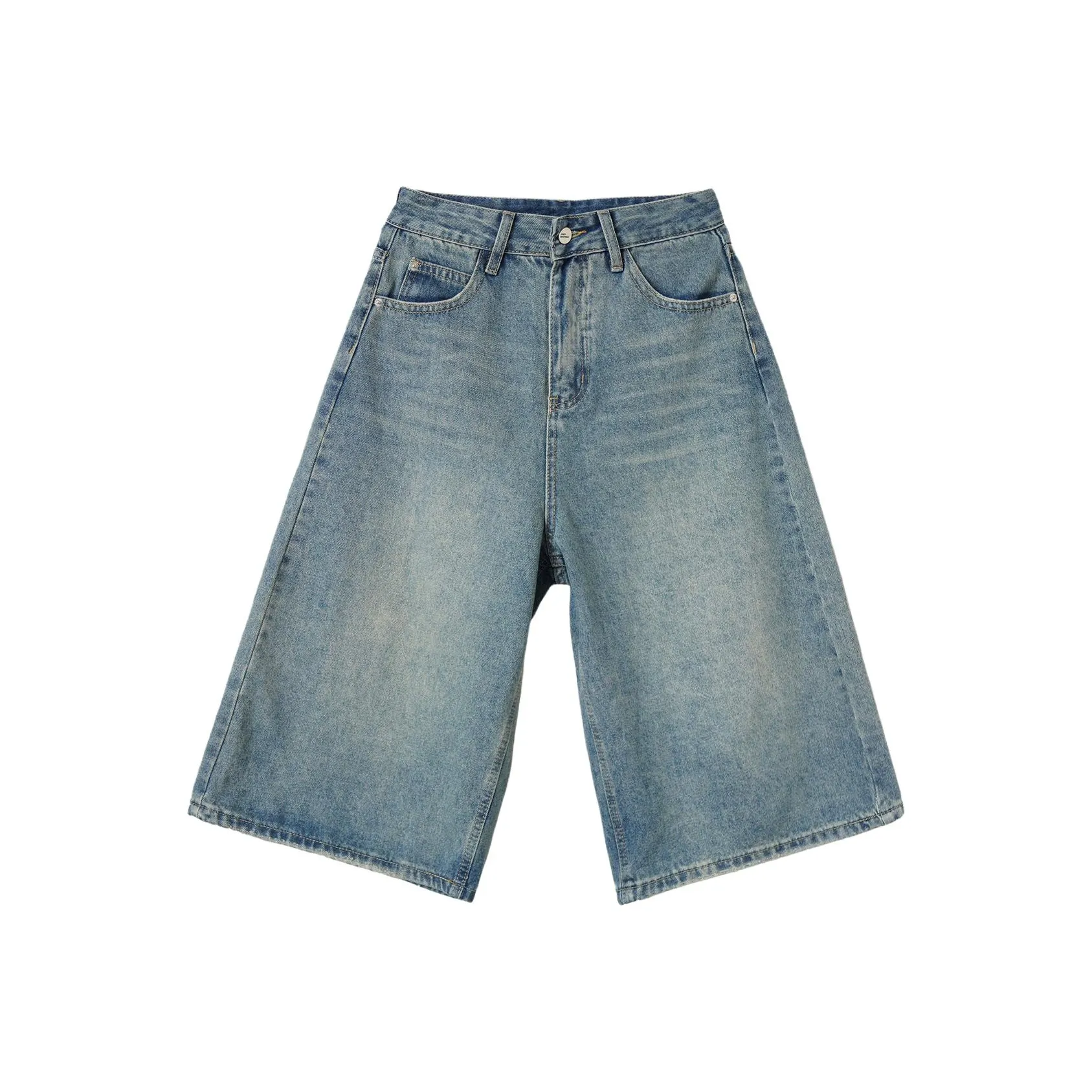 SHIJI JYJ 501 1 Кремово-голубой Женские джинсовые шорты