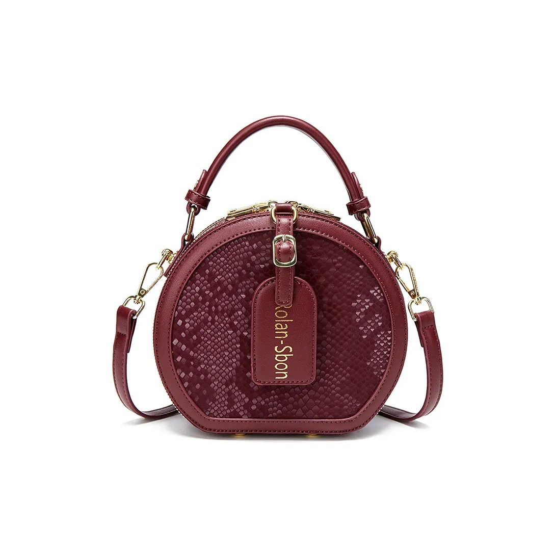 PAYOT Сумка через плечо из синтетической кожи женская бордового цвета