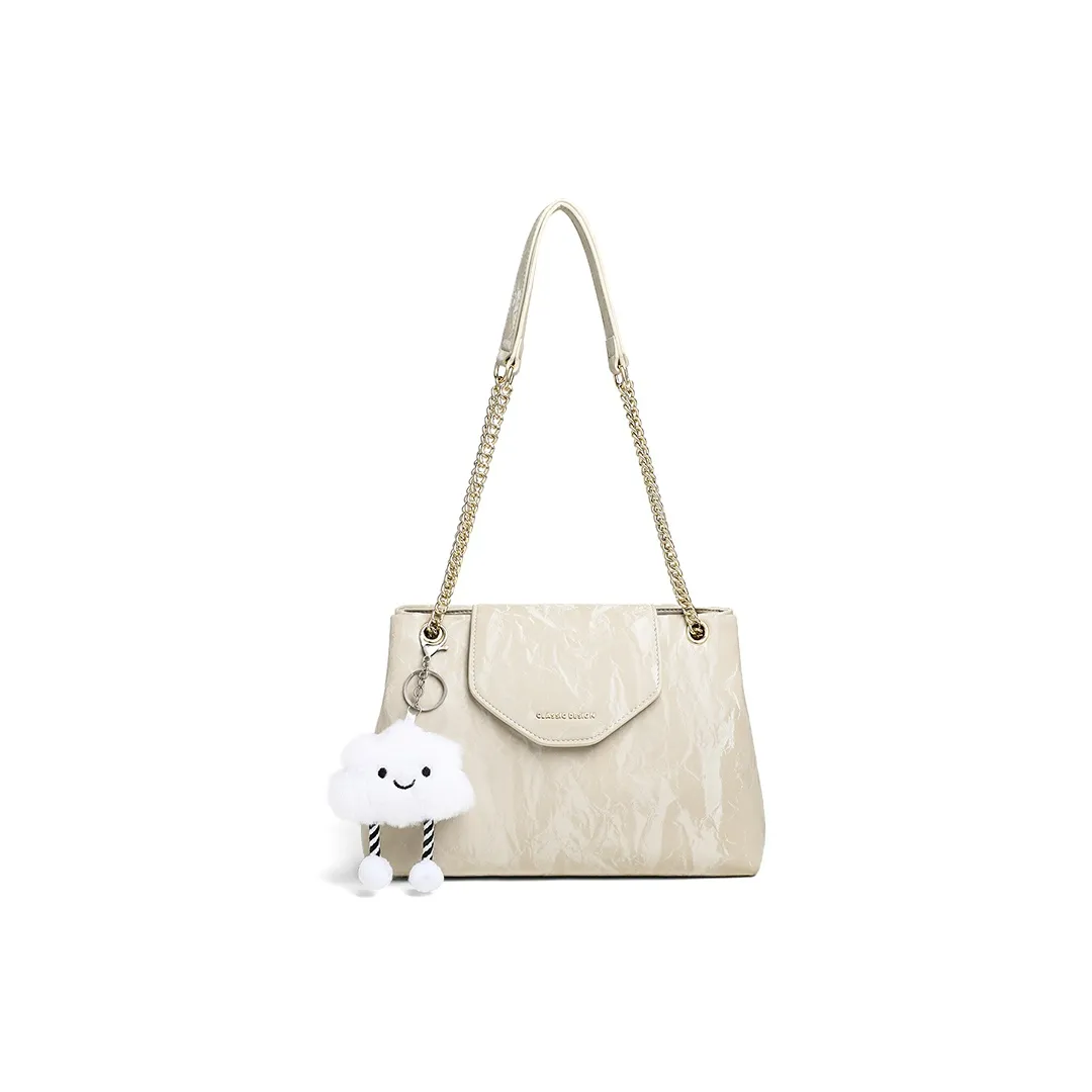 Crtnzo Kroez Сумка через плечо из коровьей кожи тоут стандартная женская бежевая