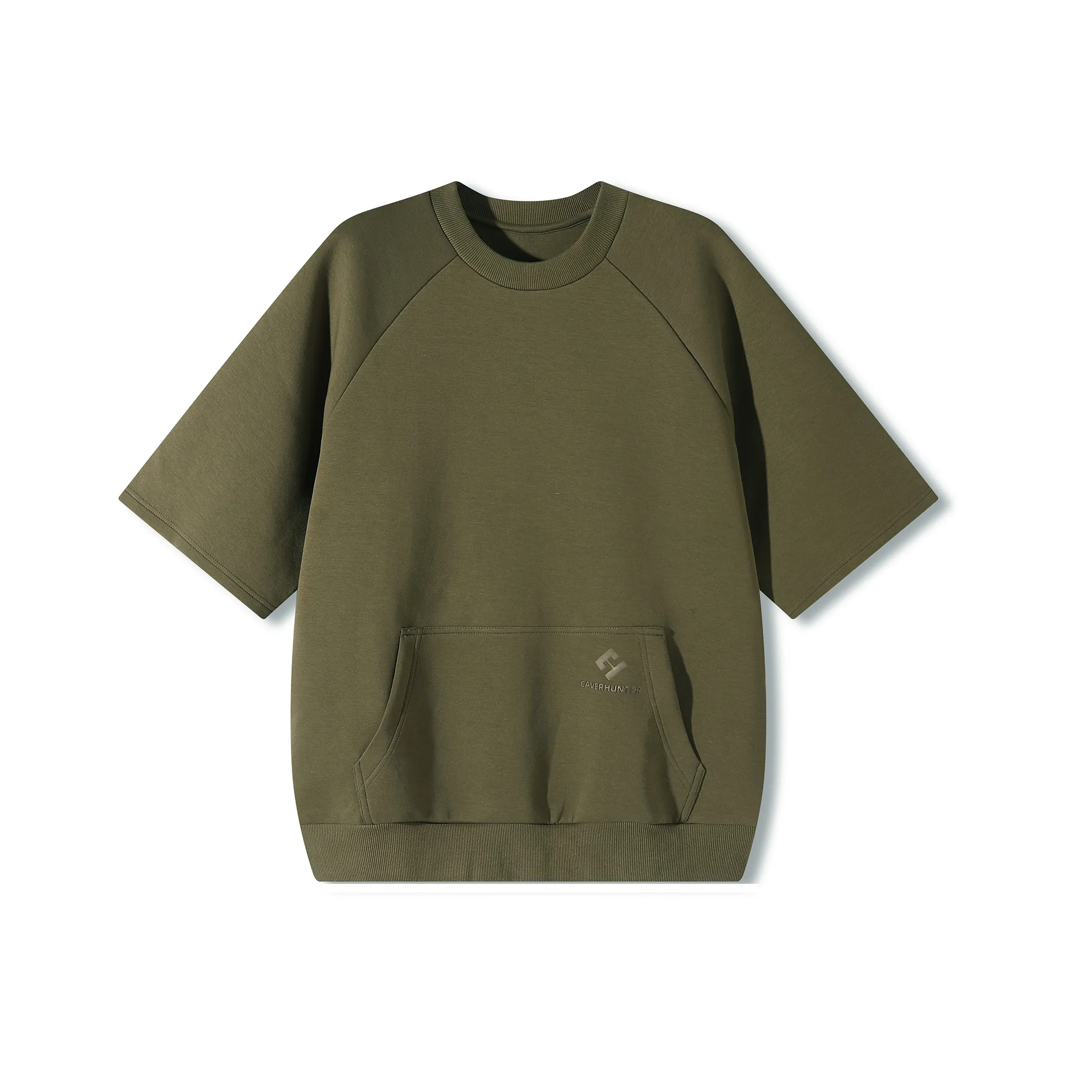 Caver&Hunter Оливково-зеленая мужская футболка T-Shirt
