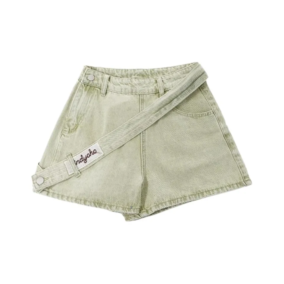 IUNOP Лето Высокая талия Облегающий крой Горячая девушка Расклешенные Ультра Короткие Горячие штаны Женские