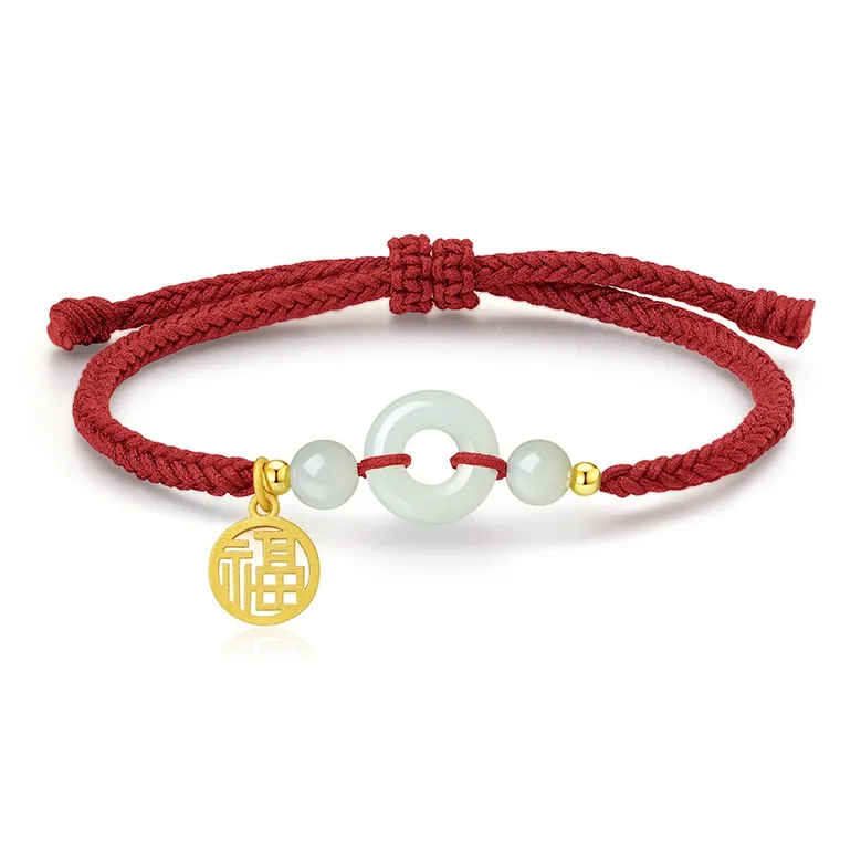 Central Fashion Hetian Jade Bracelets Green Jade Unisex