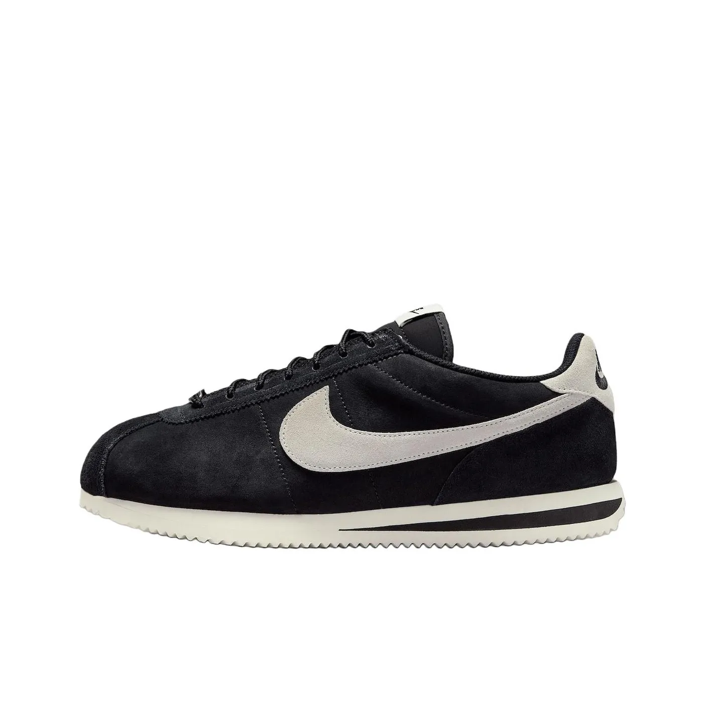 Nike Cortez Abrasion Resistant Низкий Топ Повседневные Беговые кроссовки Унисекс Черный Бежевый