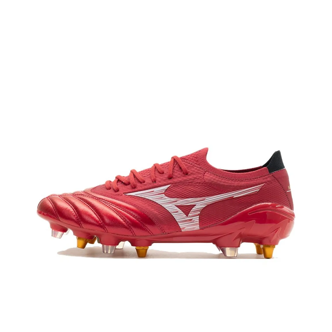 Mizuno Morelia Neo 4 Мужские футбольные бутсы устойчивые к истиранию красного цвета