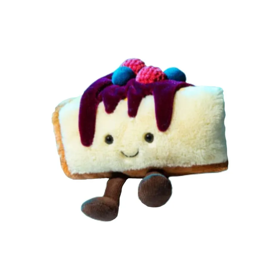 JELLYCAT Интересная еда Ягода Чизкейки США New York Limited Куклы Плюшевая кукла Трубы Высокая