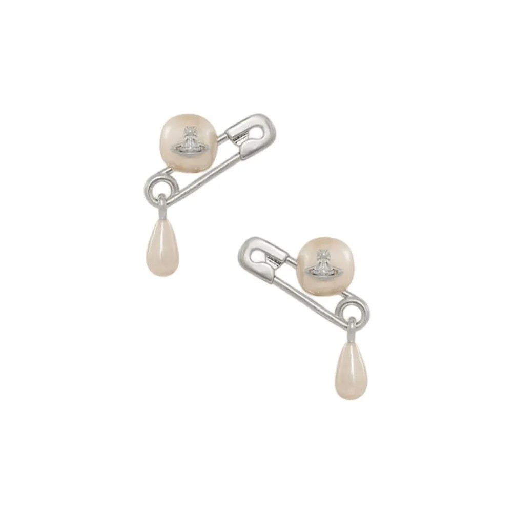 Vivienne Westwood Серьги Brass Stud Унисекс Серебряный