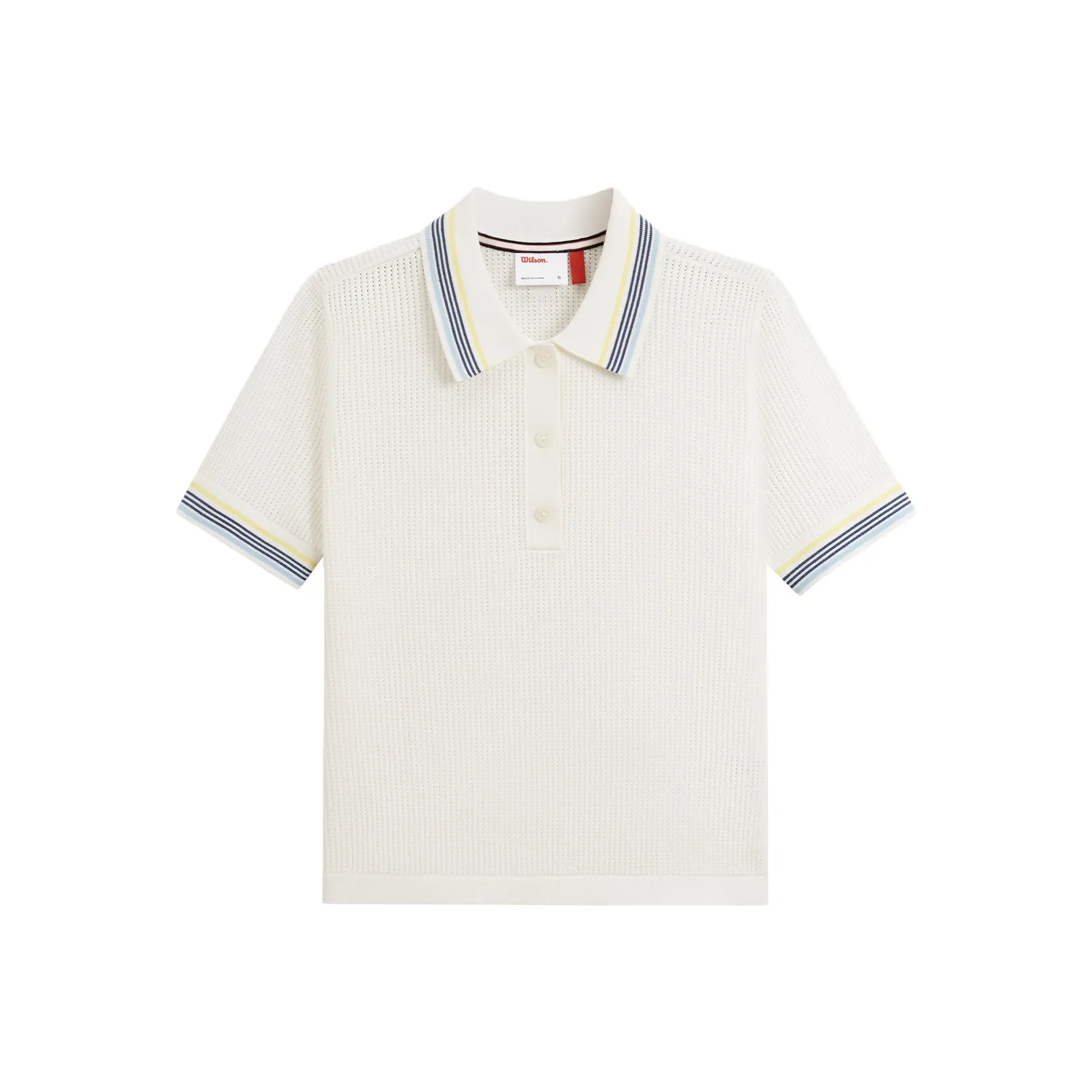 Wilson SS25 Теннис Addison KNIT Короткий рукав POLO Женские