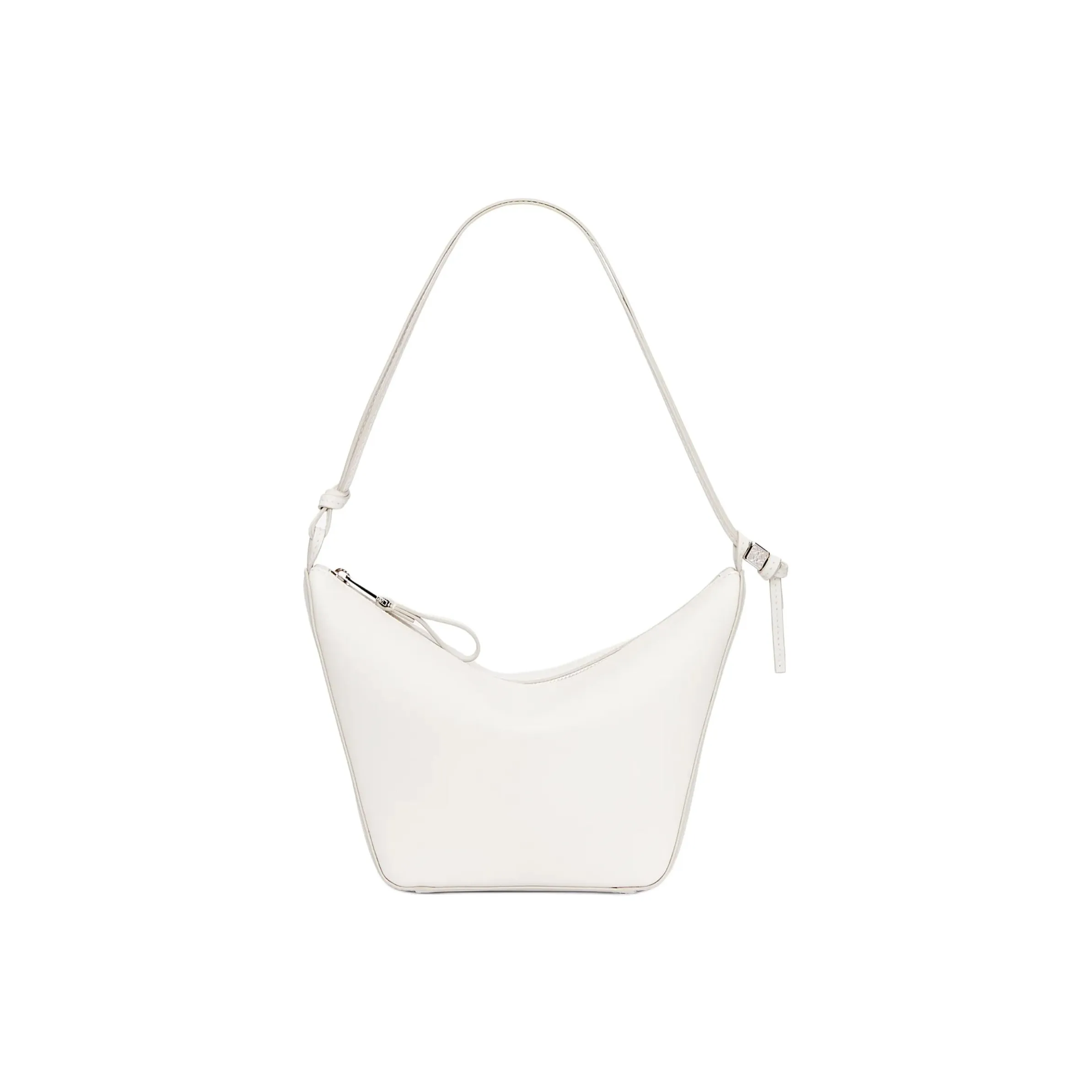LOEWE Hammock Hobo Cow Leather Hobo Bag, Handbag, Shoulder Bag Mini Women's White