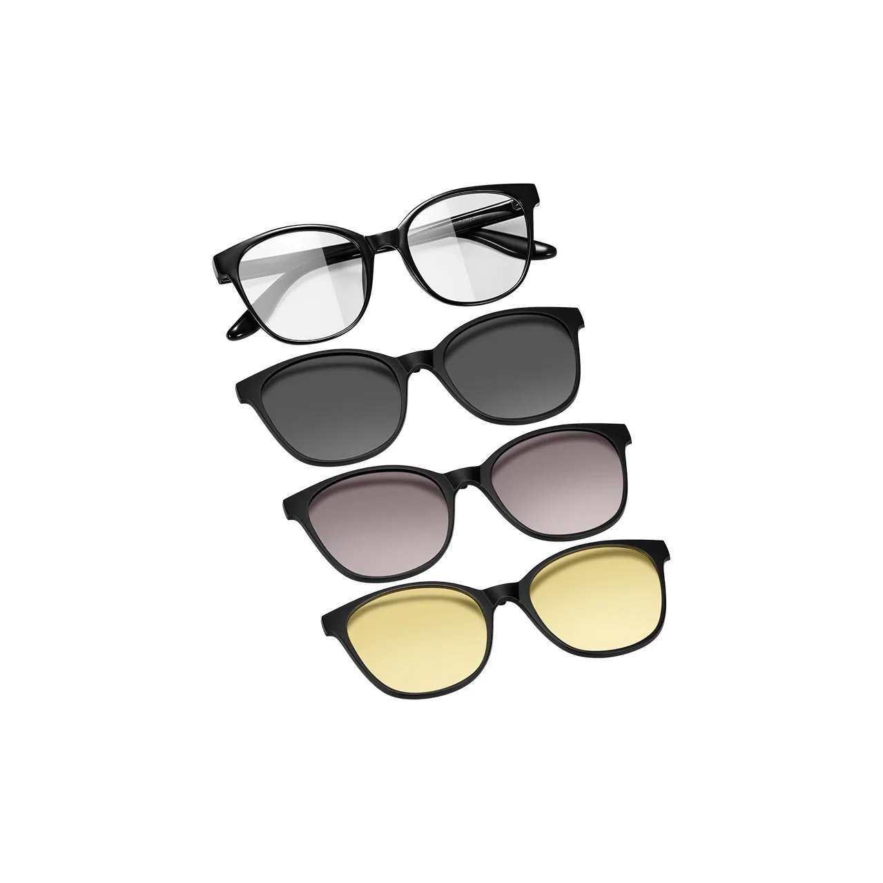 MUYKUY TR90 OVAL SUNGLASSES Унисекс