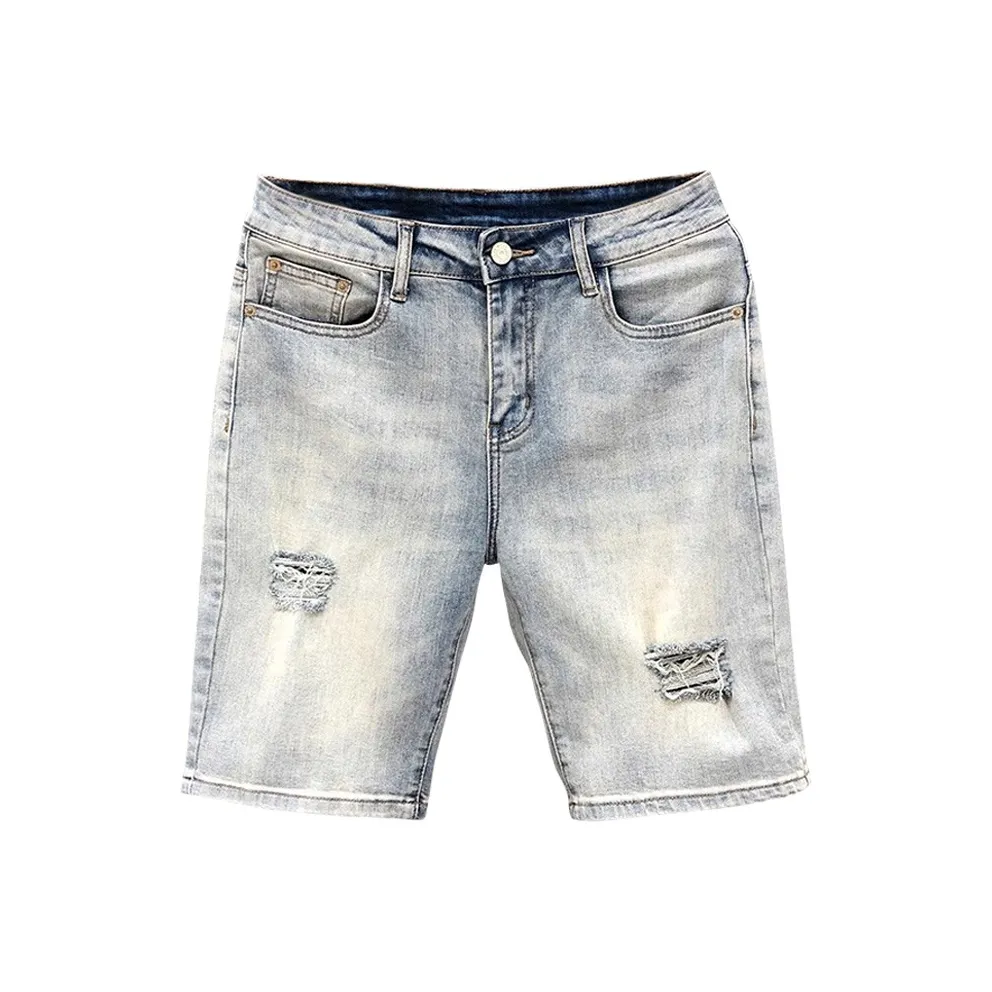 GEOGRE ALEX Blue Men's Denim Shorts GEOGRE ALEX Синий Мужские Джинсовые Шорты