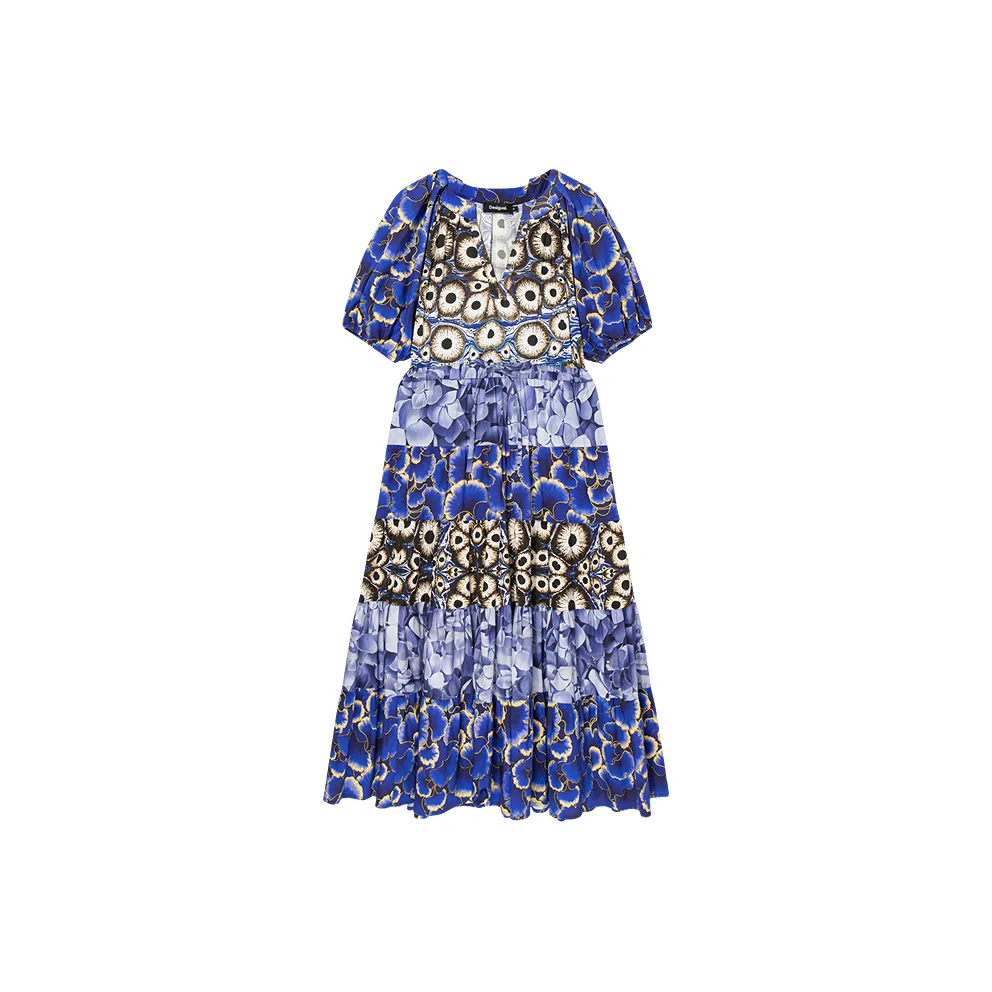 Desigual Короткое Платье с Короткими Рукавами Женское