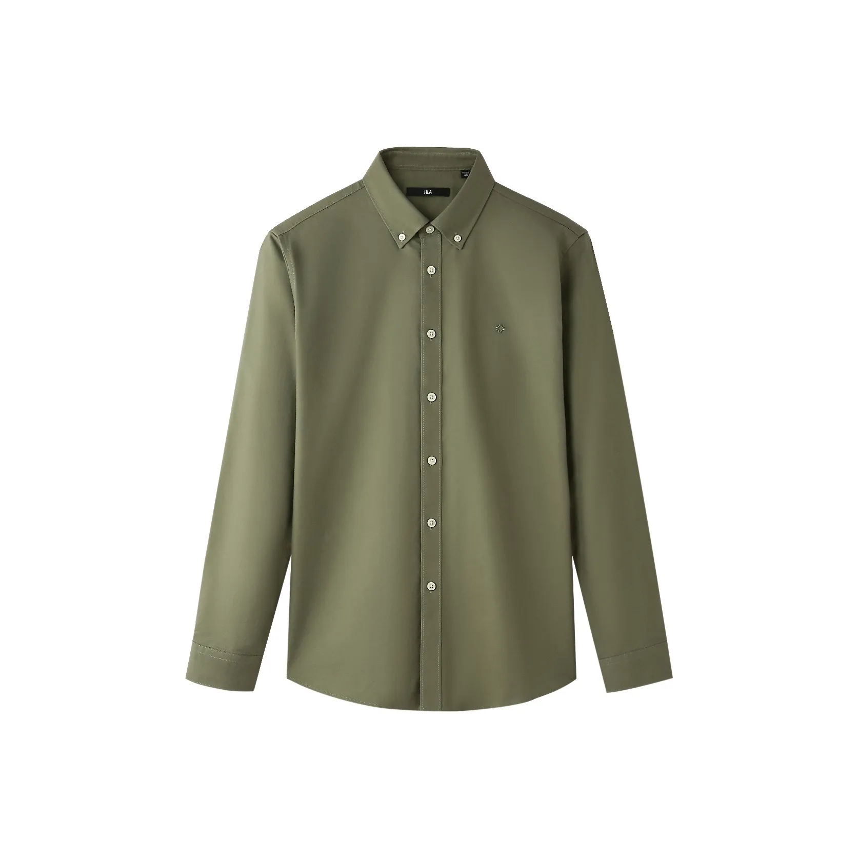 HLA Темно-зеленый A5 Мужские Рубашки