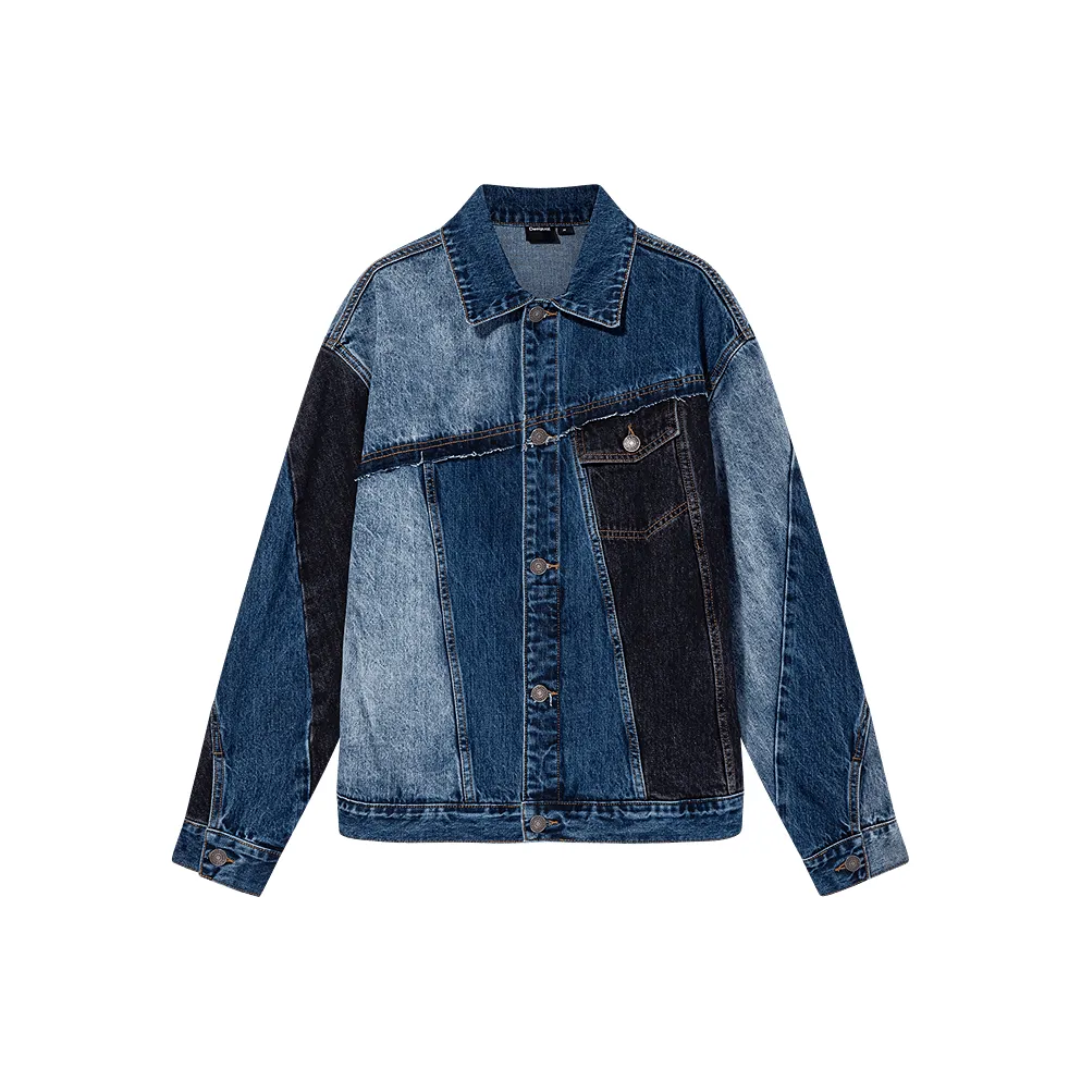 Desigual Джинсовый синий Унисекс Джинсовые куртки