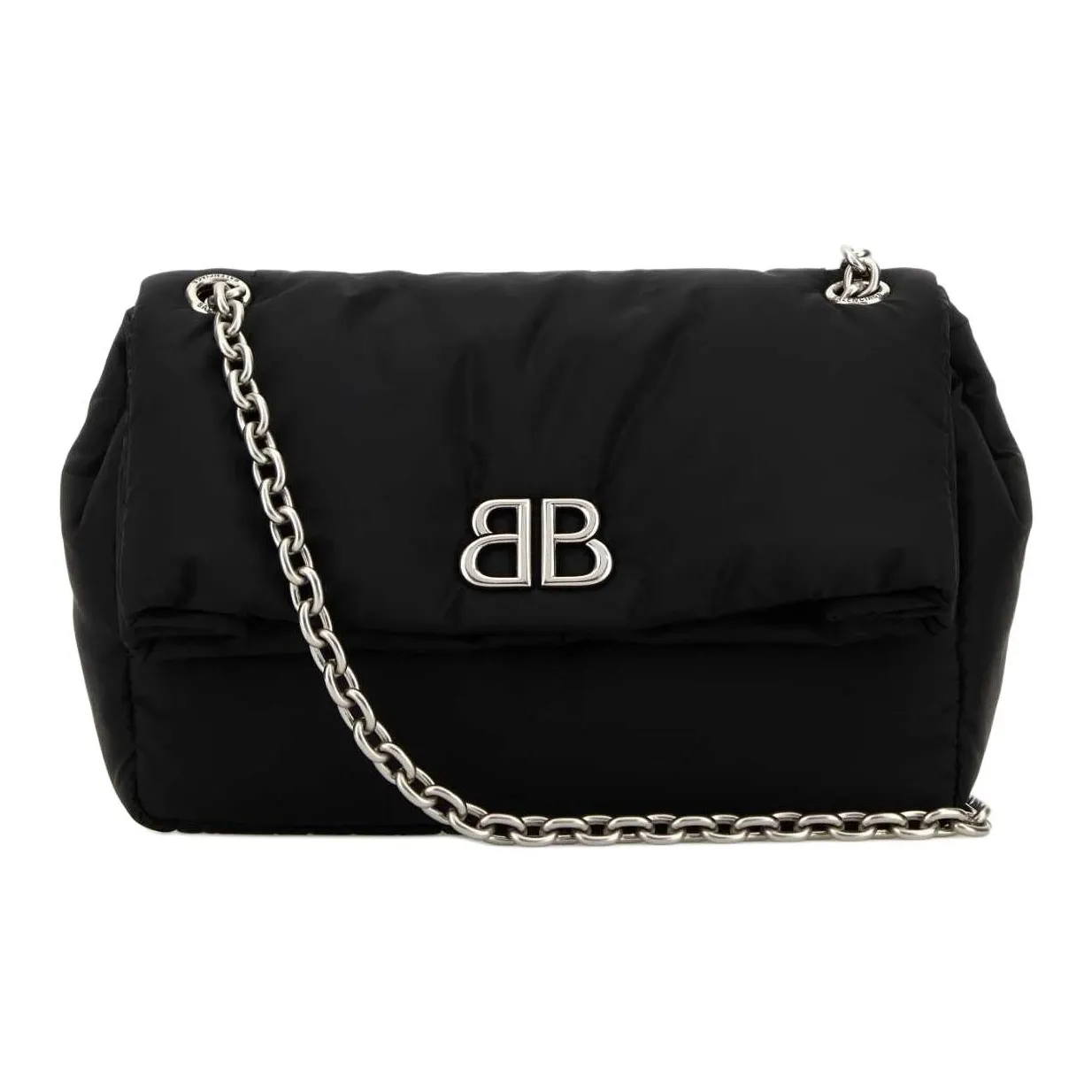 Balenciaga Nylon Shoulder Bag Women's Black