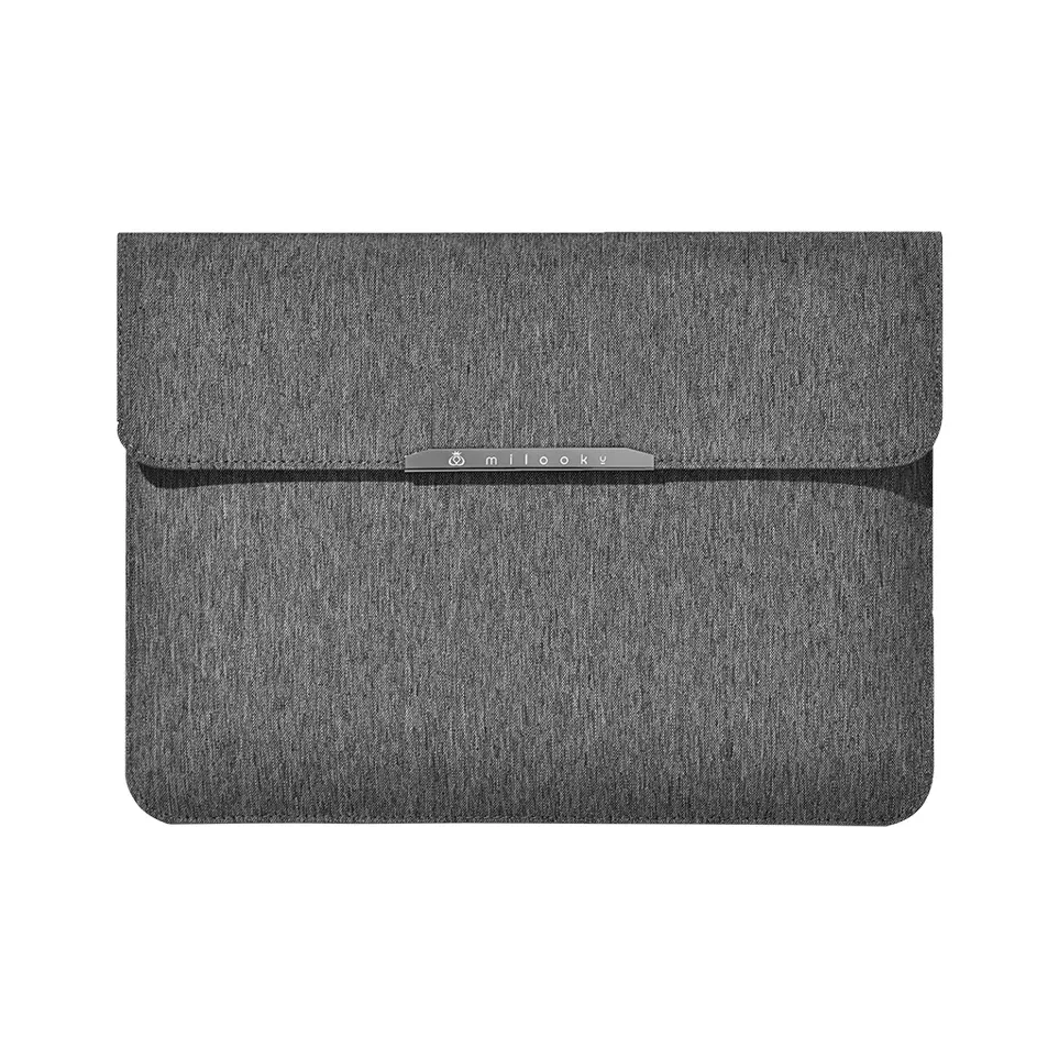 Dwiray ПУ (полиуретан) Сумка для ноутбука Унисекс Бизнес Серый