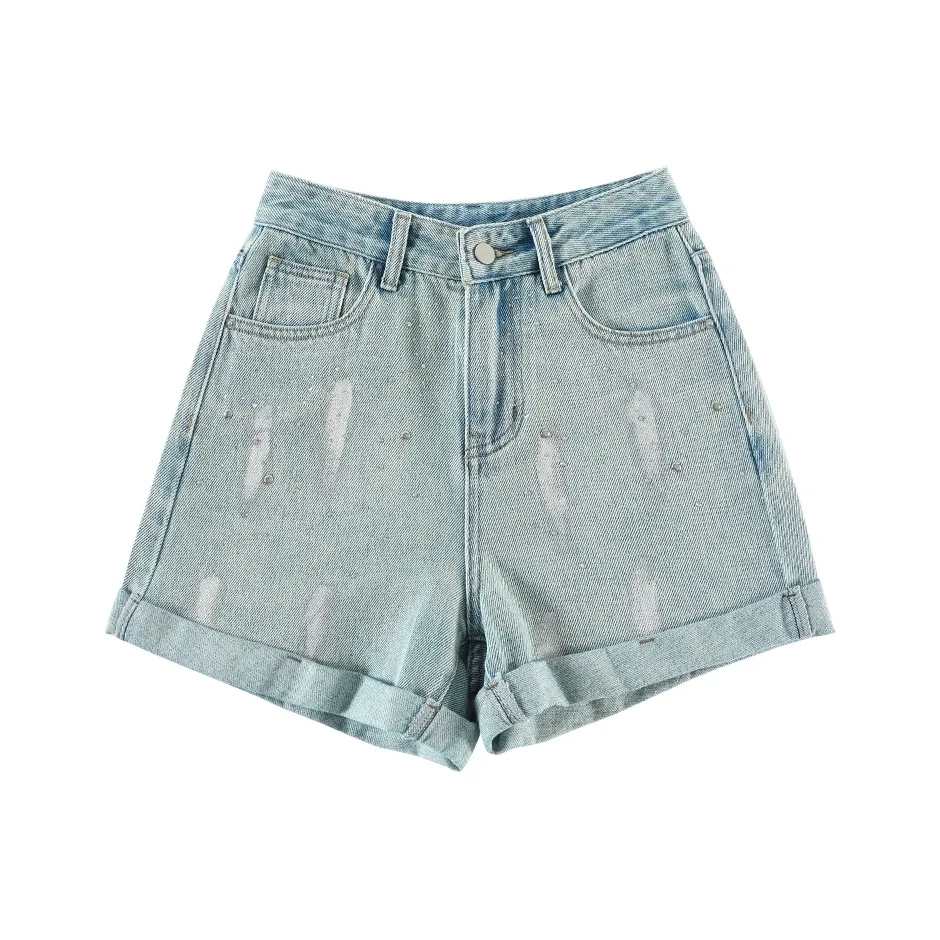 NIUXIAOMO Женские джинсовые шорты "Синий бриллиант"