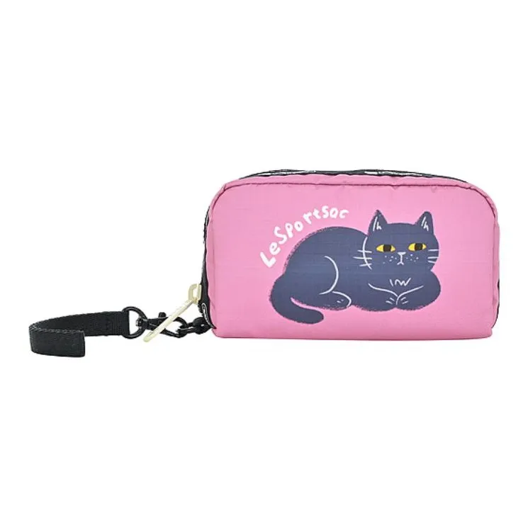 LeSportsac Ткань Клатч Маленький Женский Розовый и Серый